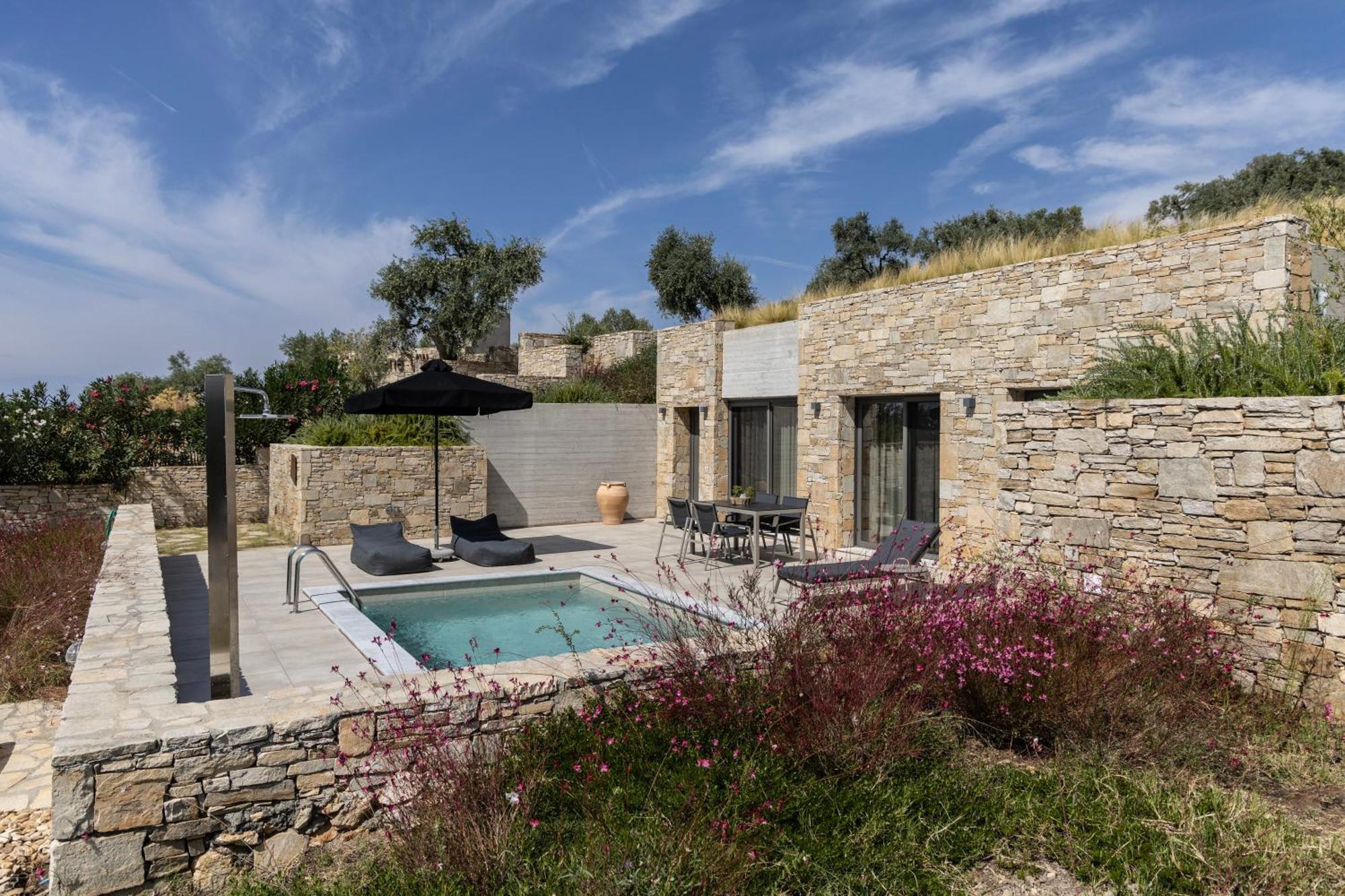 Fari Stone Villas Skála Marión エクステリア 写真