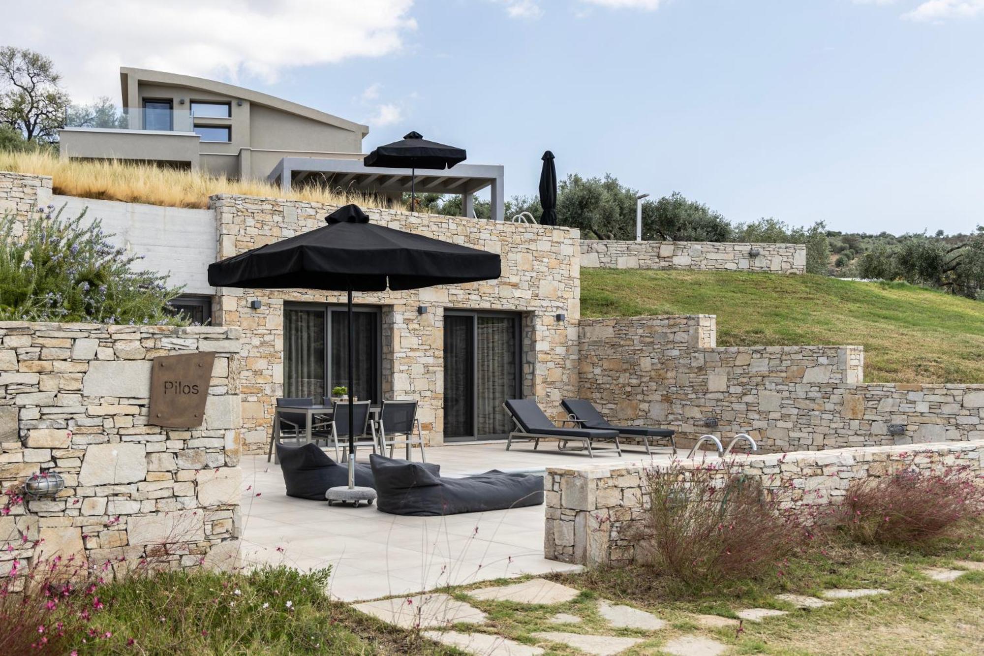 Fari Stone Villas Skála Marión エクステリア 写真